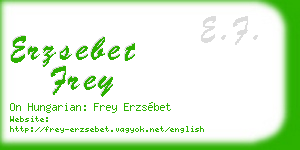 erzsebet frey business card