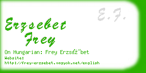 erzsebet frey business card